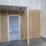 Mur en brique de terre crue